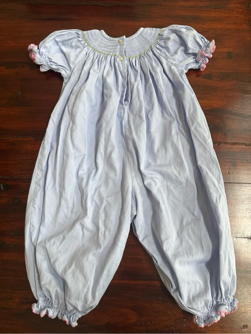 Southern Sunshine Girl's 2T Bishop Bubble Christmas Nativity Smocked